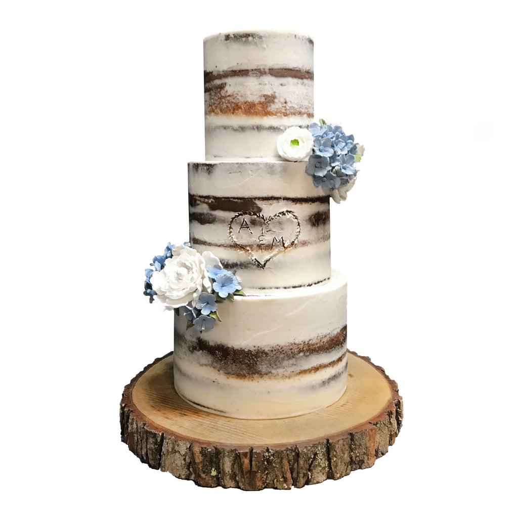 Naked Forest Wedding Cake